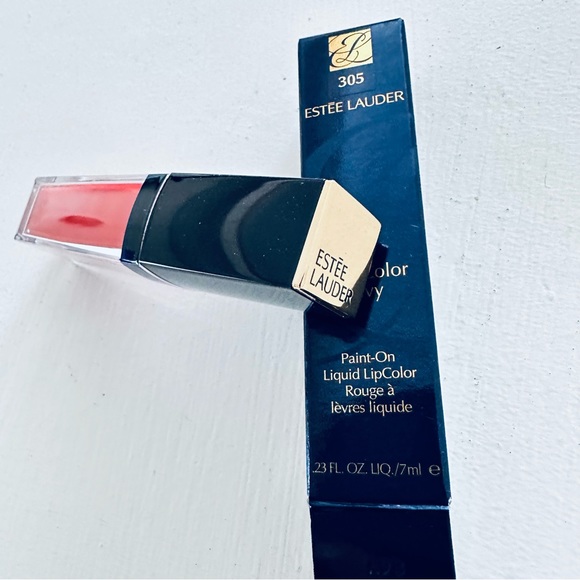 Estee Lauder pure color envy liquid vinyl lip color 305 peach - Picture 3 of 5